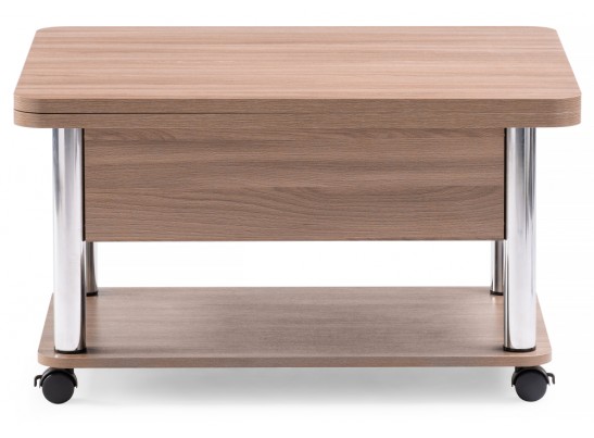 Стол-трансформер Виват 86(172)х72х50(74) темный шимо / хром в Ростове-на-Дону