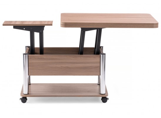 Стол-трансформер Виват 86(172)х72х50(74) темный шимо / хром в Ростове-на-Дону