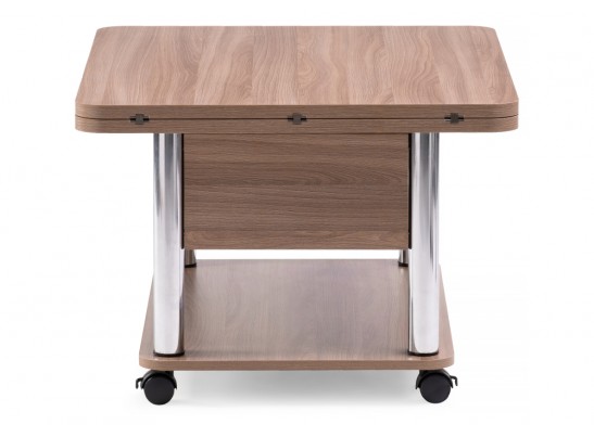 Стол-трансформер Виват 86(172)х72х50(74) темный шимо / хром в Ростове-на-Дону