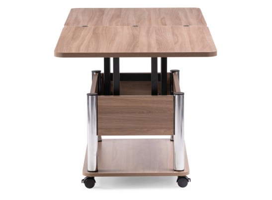 Стол-трансформер Виват 86(172)х72х50(74) темный шимо / хром в Ростове-на-Дону