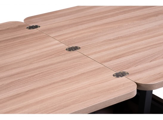 Стол-трансформер Виват 86(172)х72х50(74) темный шимо / хром в Ростове-на-Дону