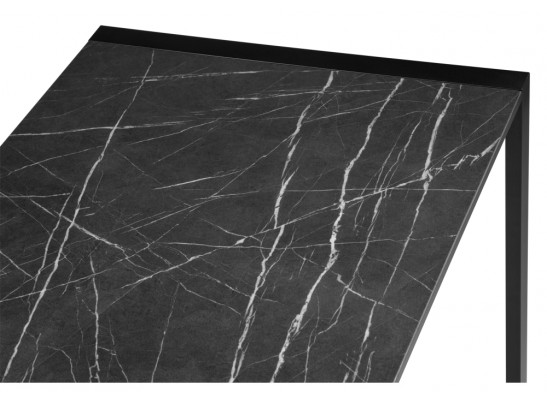 Стол Центавр 120(160)х70х75 файерстоун / черный матовый в Ростове-на-Дону