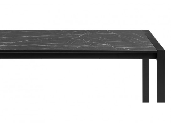 Стол Центавр 120(160)х70х75 файерстоун / черный матовый в Ростове-на-Дону