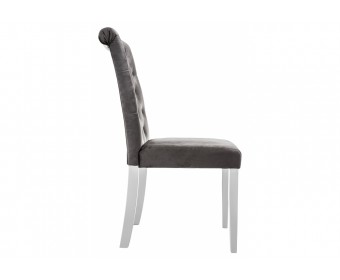 Стул Amelia white / fabric grey