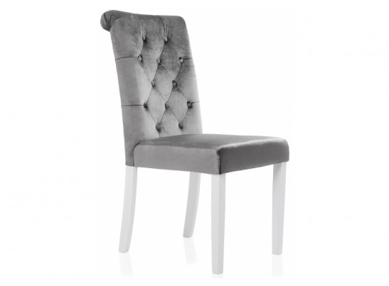 Стул Amelia white / fabric grey в Ростове-на-Дону
