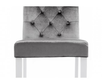 Стул Amelia white / fabric grey