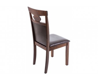 Стул деревянный Luiza dirty oak / dark brown
