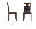 Стул деревянный Luiza dirty oak / dark brown в Ростове-на-Дону