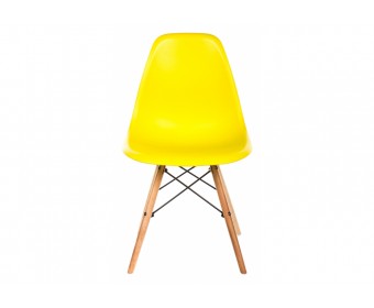 Стул Eames PC-015 желтый ножки дерево