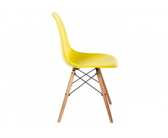 Стул Eames PC-015 желтый ножки дерево