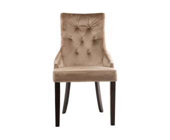 Стул Elegance dark walnut / fabric beige