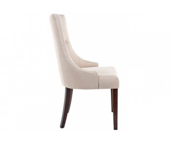 Стул Elegance dark walnut / fabric cream