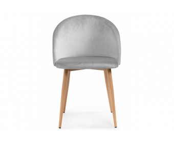 Стул на металлокаркасе Aldo grey / wood