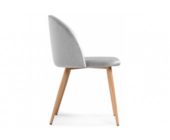 Стул на металлокаркасе Aldo grey / wood
