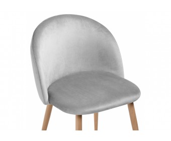Стул на металлокаркасе Aldo grey / wood
