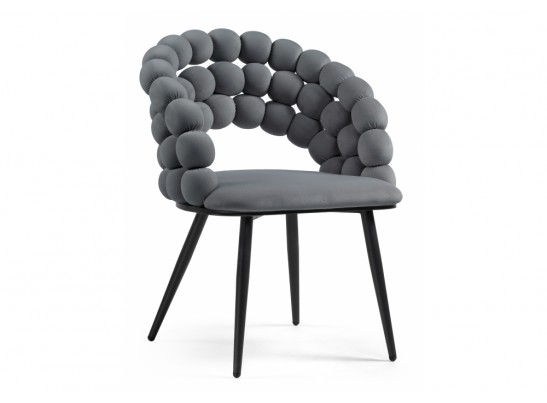 Стул на металлокаркасе Ball dark gray / black в Ростове-на-Дону