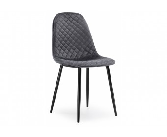 Стул на металлокаркасе Capri dark gray / black