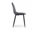 Стул на металлокаркасе Capri dark gray / black в Ростове-на-Дону