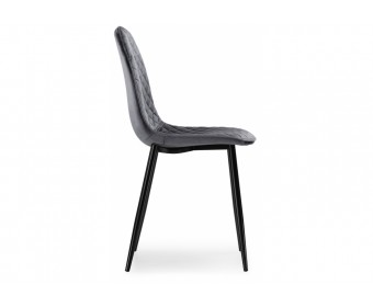 Стул на металлокаркасе Capri dark gray / black