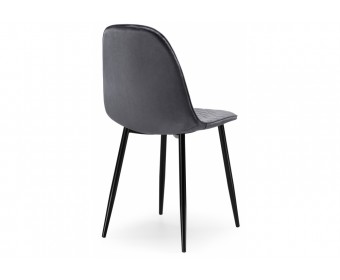 Стул на металлокаркасе Capri dark gray / black