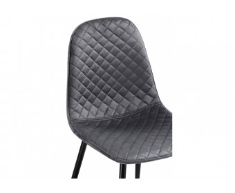 Стул на металлокаркасе Capri dark gray / black
