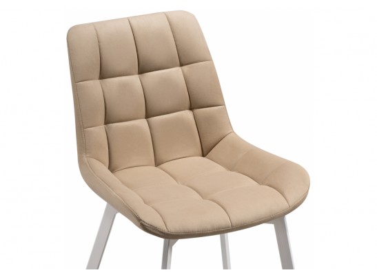 Стул на металлокаркасе Челси бежевый / белый в Ростове-на-Дону