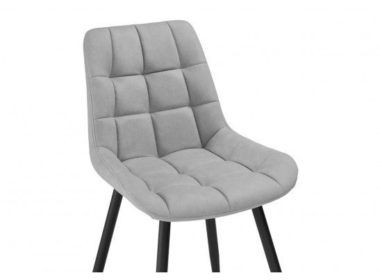 Стул на металлокаркасе Челси светло-серый graf 12 / черный в Ростове-на-Дону