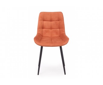 Стул на металлокаркасе Челси К терракотовый (zd 432) / черный