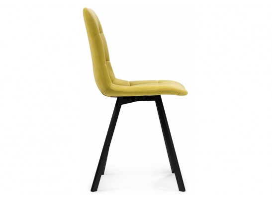 Стул на металлокаркасе Чилли горчичный / черный в Ростове-на-Дону