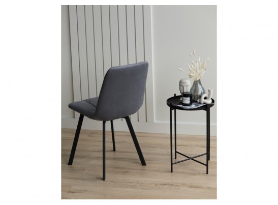 Стул на металлокаркасе Чилли темно-серый / черный в Ростове-на-Дону