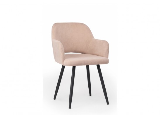 Стул на металлокаркасе Эолин латте (glory 10) / черный в Ростове-на-Дону