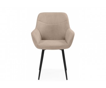 Стул на металлокаркасе Флюид бежевый (zd 210) / черный