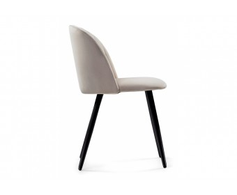 Стул на металлокаркасе Gabi 1 latte / black