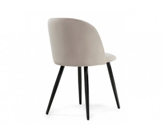 Стул на металлокаркасе Gabi 1 latte / black