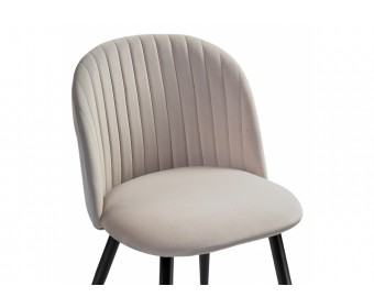 Стул на металлокаркасе Gabi 1 latte / black