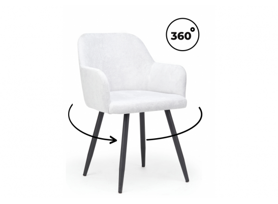 Стул на металлокаркасе Инфини 360 светло-серый (ocean 021) / черный в Ростове-на-Дону