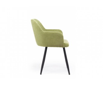 Стул на металлокаркасе Инфини зеленый (ocean 013) / черный