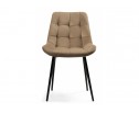 Стул на металлокаркасе Келми микровелюр светло-бежевый / черный глянец в Ростове-на-Дону