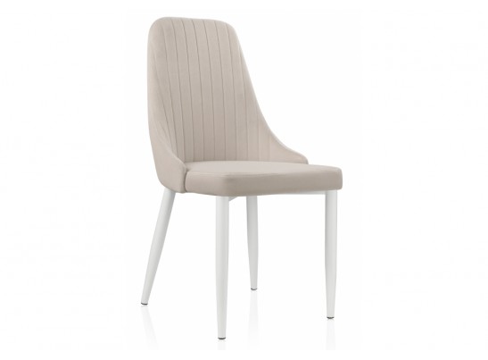Стул на металлокаркасе Kora white / beige в Ростове-на-Дону