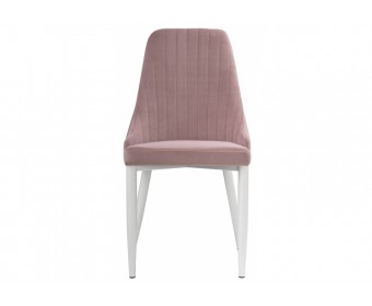 Стул на металлокаркасе Kora white / light purple
