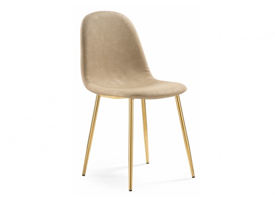 Стул на металлокаркасе Lilu 1 beige / gold в Ростове-на-Дону