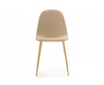 Стул на металлокаркасе Lilu 1 beige / gold