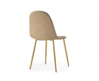Стул на металлокаркасе Lilu 1 beige / gold