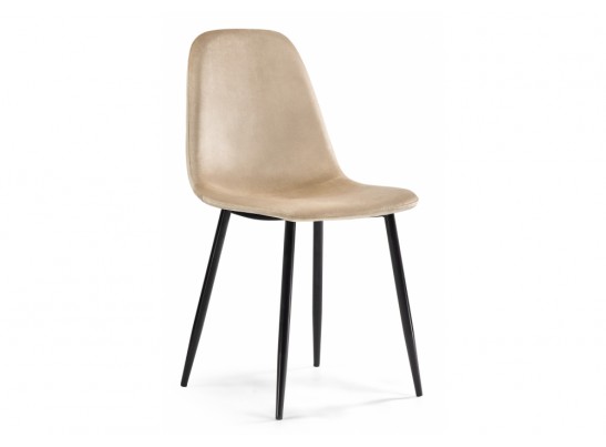 Стул на металлокаркасе Lilu dark beige / black в Ростове-на-Дону
