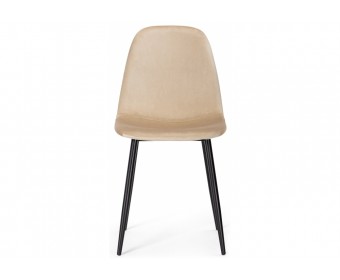 Стул на металлокаркасе Lilu dark beige / black