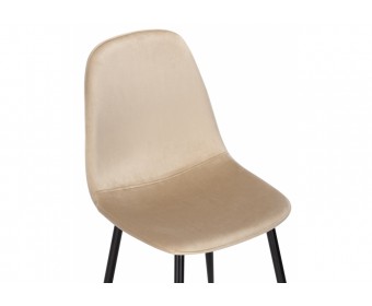 Стул на металлокаркасе Lilu dark beige / black