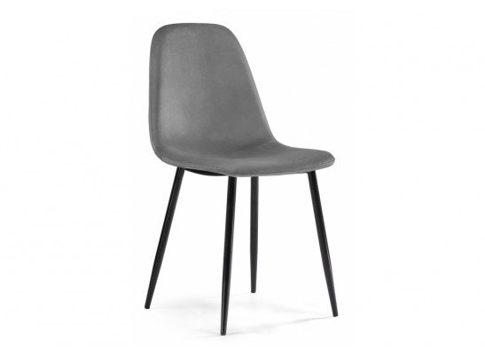 Стул на металлокаркасе Lilu dark grey / black в Ростове-на-Дону
