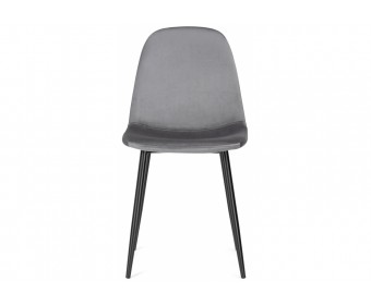 Стул на металлокаркасе Lilu dark grey / black