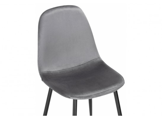 Стул на металлокаркасе Lilu dark grey / black в Ростове-на-Дону