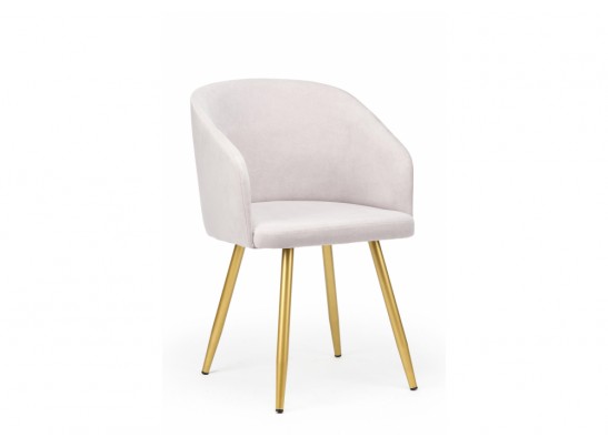 Стул на металлокаркасе Монер 360 светло-серый (glory 36) / золотой в Ростове-на-Дону